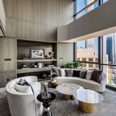 雅布设计 现代别墅客厅沙发