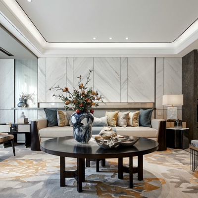 纳沃设计 新中式客厅
