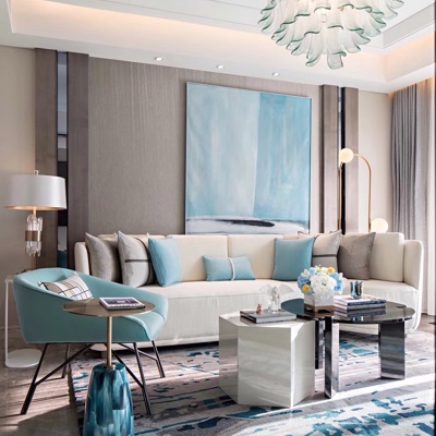 IDEAL-YLH地产设计 现代布艺沙发组合