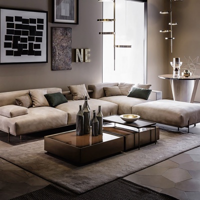 意大利SHAKE品牌 现代布艺转角沙发