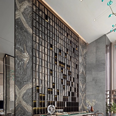 矩阵纵横设计 新中式长条泡茶桌椅