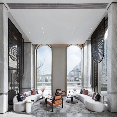 矩阵纵横设计 现代售楼处洽谈区