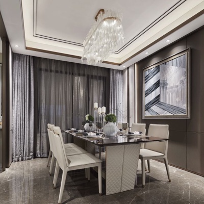 朴悦设计 现代轻奢餐厅