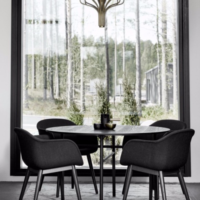 Susanna Vento设计 北欧圆形餐桌椅