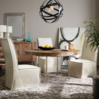 美国Hooker品牌  美式实木圆形餐桌椅