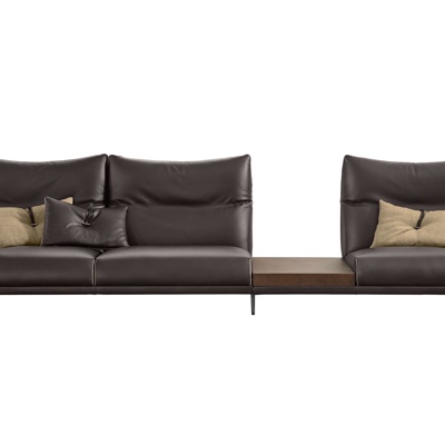 意大利Gamma Arredamenti品牌 现代皮革多人沙发