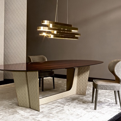 意大利RUGIANO品牌 现代金属餐桌椅