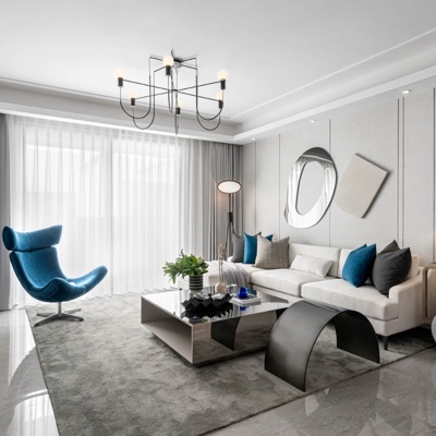 墨设设计 现代客厅