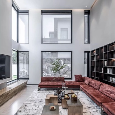 尼克设计 现代别墅客厅