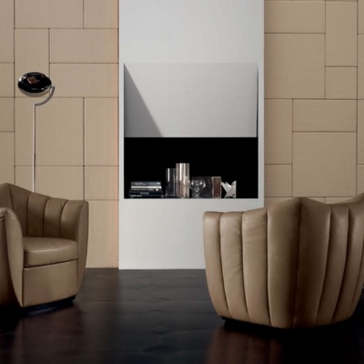 意大利Poltrona Frau品牌 现代休闲单人皮革沙发