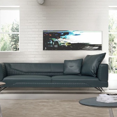 意大利Aston Martin品牌 现代皮革双人沙发