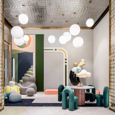 WJID维几设计 现代售楼处儿童休闲区