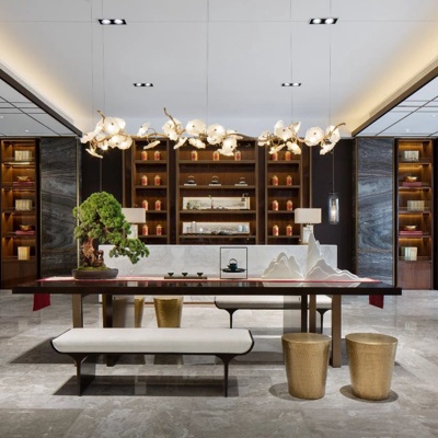 元禾大千设计 新中式售楼处休息区