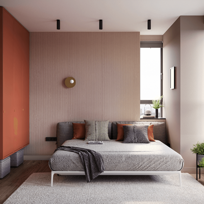 Katarina Rulinskaya设计 现代卧室双人床