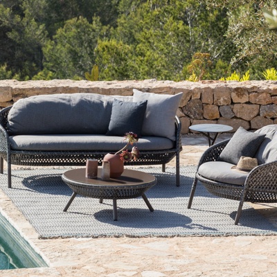 德国DEDON品牌 现代藤编户外休闲沙发组合