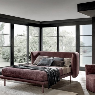 意大利BOLZAN LETTI品牌 现代布艺双人床