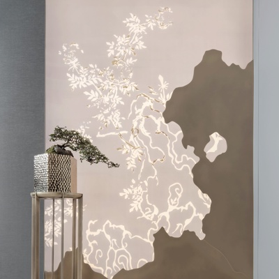 梁建国设计 新中式绿植盆松