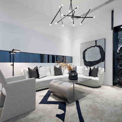 桂睿诗建筑设计 现代售楼处洽谈区