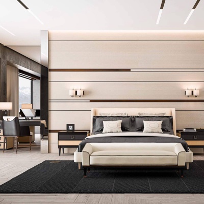 意大利CIPRIANI HOMOOD品牌 现代卧室双人床