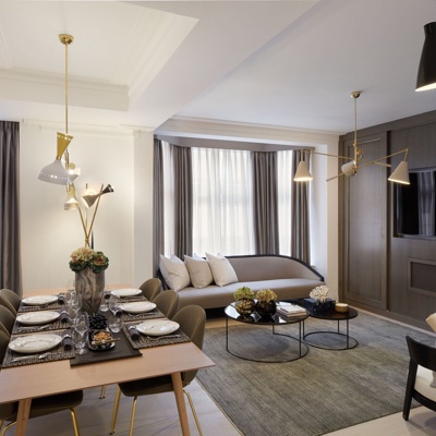 Celine Estates设计 现代客厅餐厅