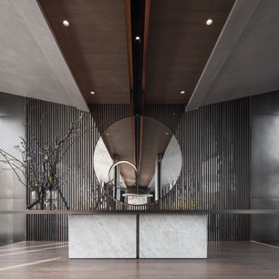 唐忠汉设计 现代售楼处前台