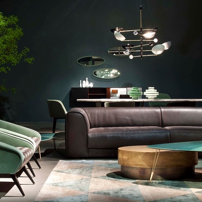 意大利BAXTER品牌 现代沙发组合餐桌椅吊灯