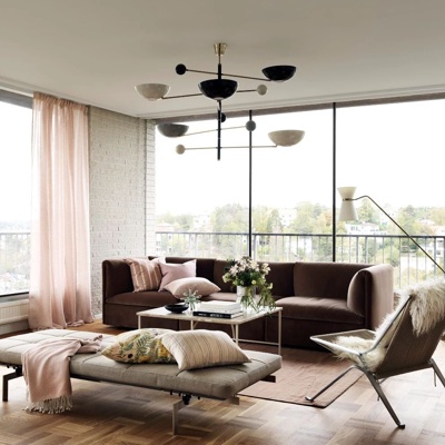 Joanna Lavén设计 北欧布艺沙发组合