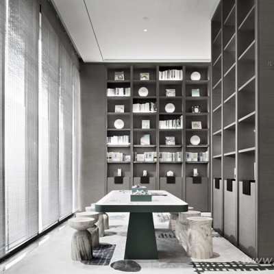 达文设计 新中式售楼处休息区