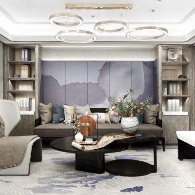 纳沃设计 新中式沙发组合