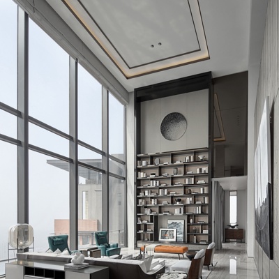 朗联设计 现代别墅客厅