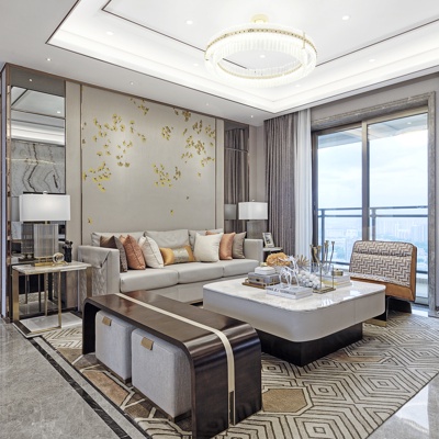 观复营造-后现代客厅