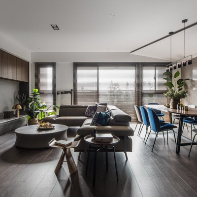 汇羽设计 现代客厅餐厅