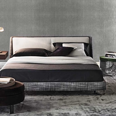 意大利MINOTTI品牌  现代布艺双人床