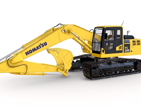  挖掘机 起重机3d模型 