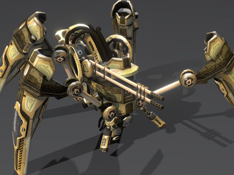  蜘蛛无人机3d模型 