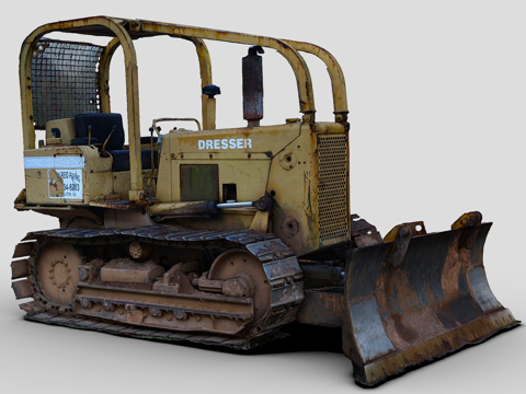  推土机 工程车 挖掘机3d模型 