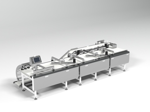  工业分检传输设备3d模型 