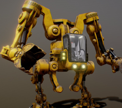  采矿机械3d模型 