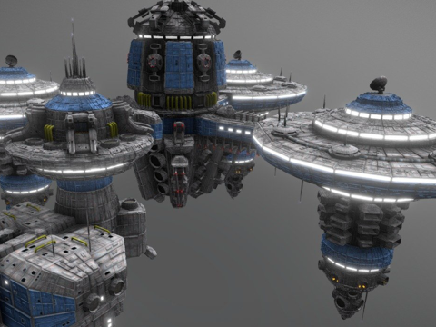  伊卡洛斯空间站3d模型 