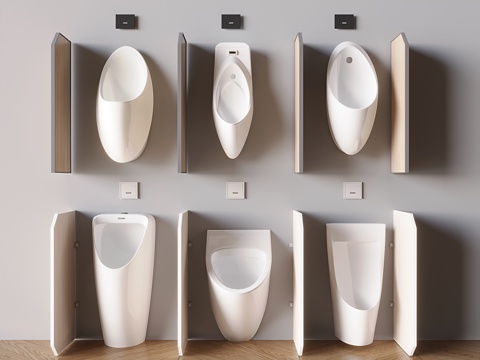  小便斗 小便器 尿斗su模型 