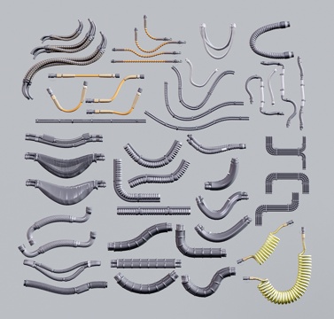  电缆数据线 网线插头3d模型 