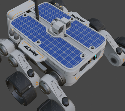  迷你探测车 探测器3d模型 
