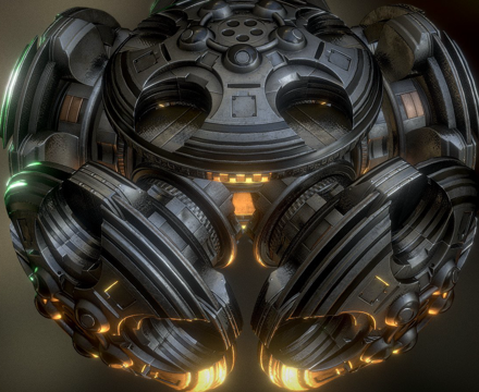  UFO 7型飞船3d模型 