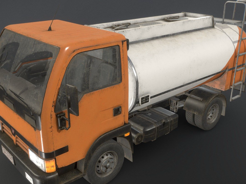  水罐车 运输车 水泥车3d模型 