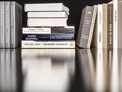  书籍 书本 书堆3d模型 