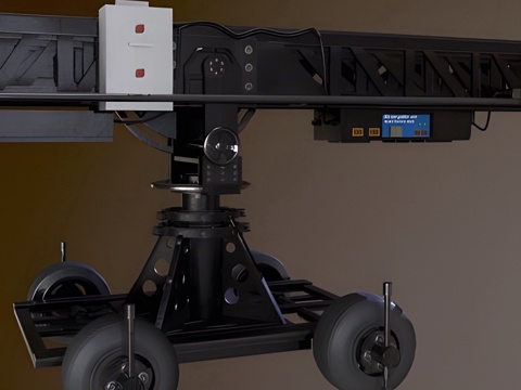  起重机 工程车3d模型 