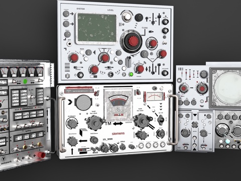  机械仪器控制面板 数据控制面板 检测仪器3d模型 