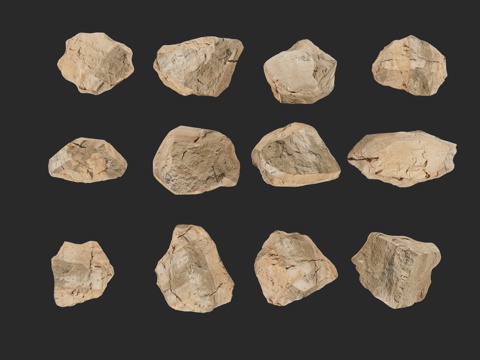  石头 石材 石块 石子 景观石头3d模型 