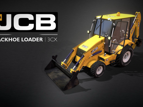  复古挖掘机3d模型 