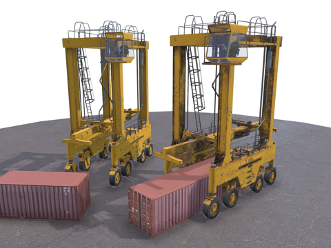  起重机 塔吊3d模型 